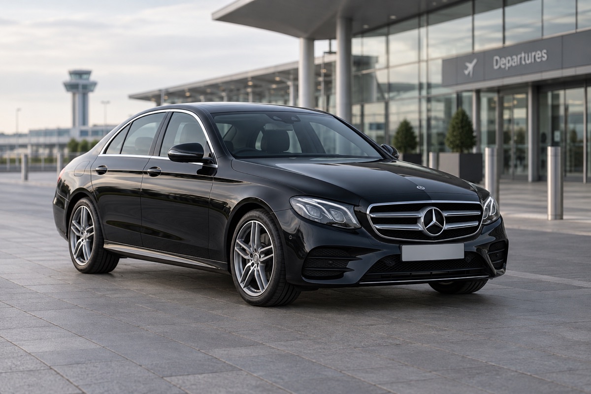Black Mercedes-Benz E220 — Executive Travel